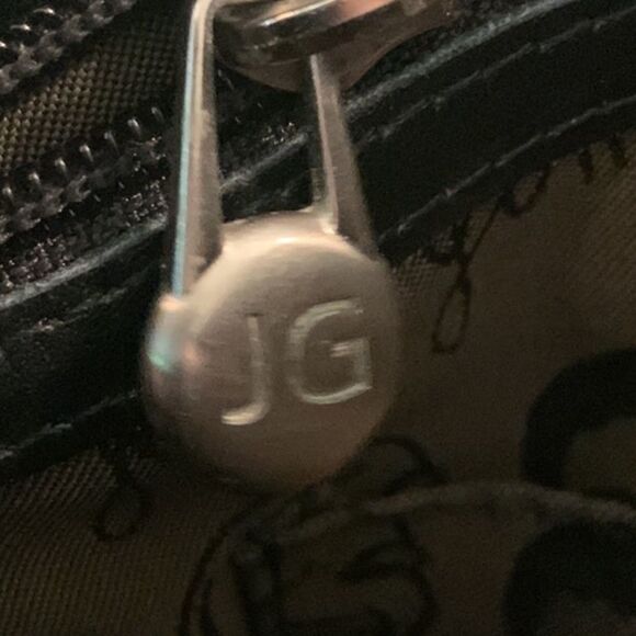 Vintage Jack Gomme Paris Black Canvas Tote, Unisex Lightweight Shoulder Bag - Picture 8 of 11